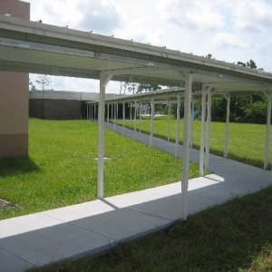 Temporary Canopy over Sidewalk