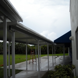 Temporary Walkway Cover