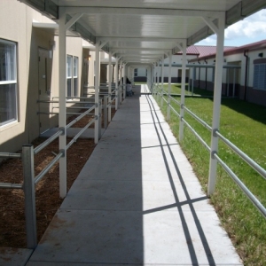 Temporary Walkway Cover