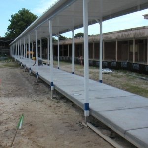 Construction Walkway Cover